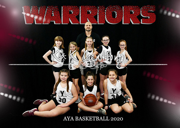 5x7 girls 9-10 team 1 warriors