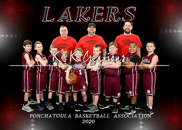 5X7 7-8 BOYS LAKERS TEAM
