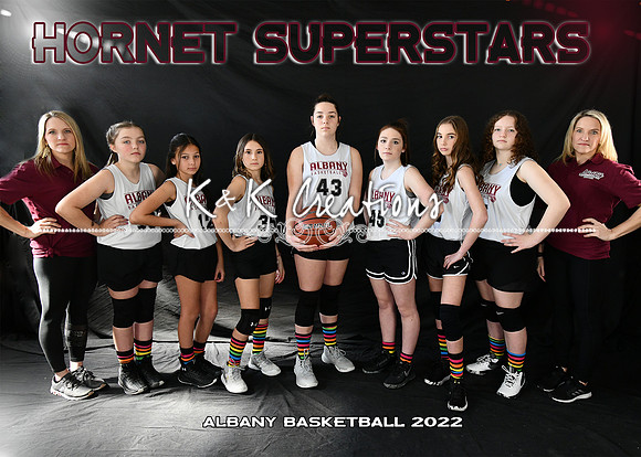 5x7 girls 11-13 hornet superstars team