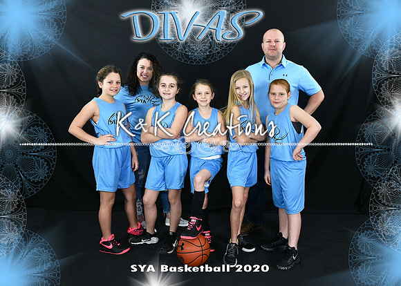 5x7 9-10girls DIVAS team