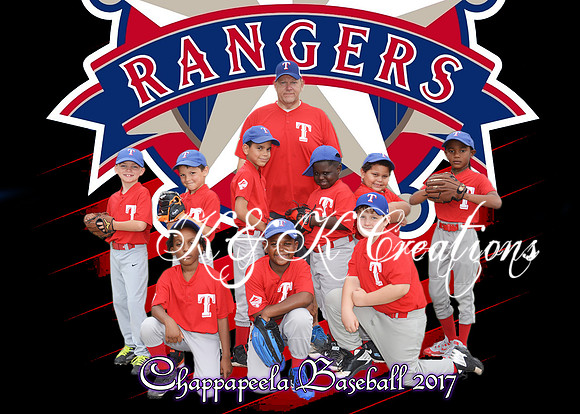 5X7 7 TO 8 RANGERS TEAM PICTURE