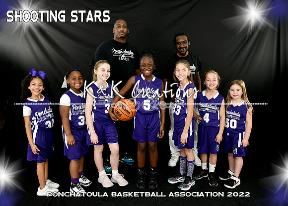 5x7 7-8girls SHOOTING STARS team