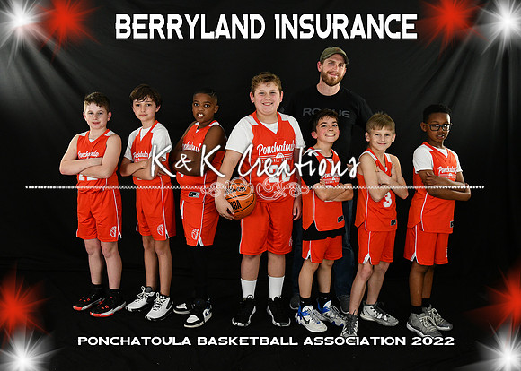 5x7 9-10 Boys BERRYLAND INSURANCE team