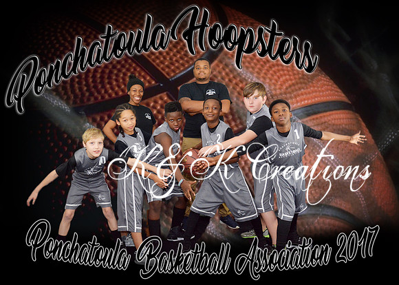 5x7 9-10B Ponchatoula Hoopsters TEAM