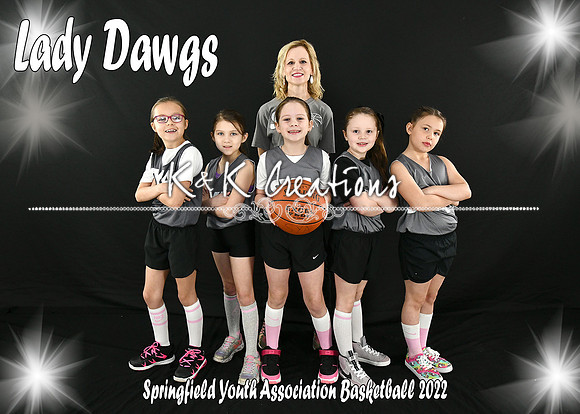 5x7 Team #4 Lady Dawgs Coach Laurie