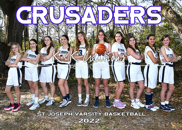 5X7 SJS GIRLS VARSITY BASKETBALL TEAM