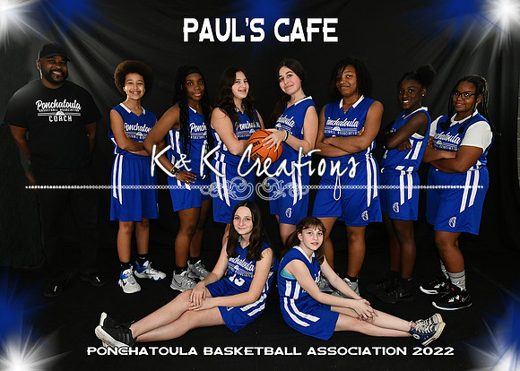 5x7 12-18 girls PAULS CAFE team