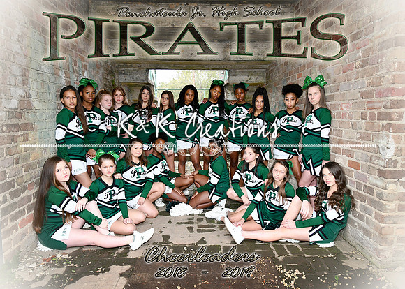 5x7 PJHS CHEERLEADERS 2018 2019 TEAM