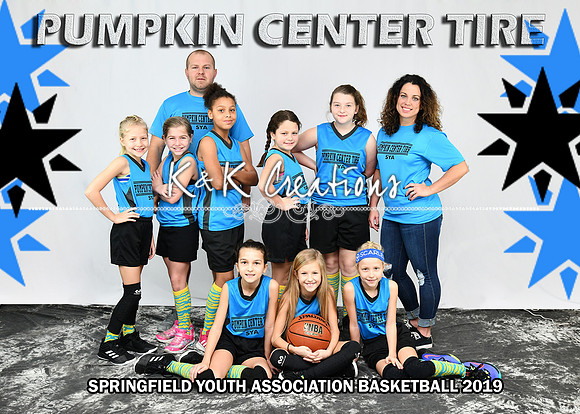 5x7 9 Girls PUMPKIN CENTER TIRE TEAM