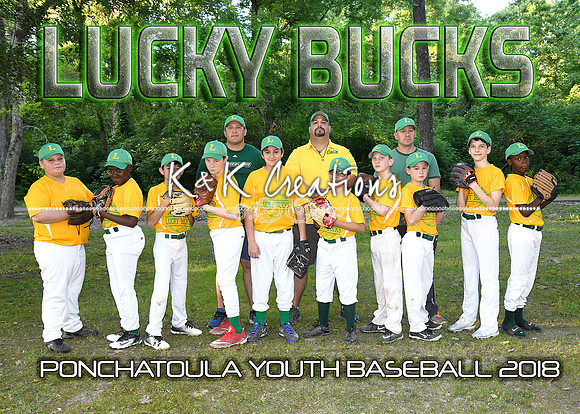 5X7 11-12B LUCKY BUCKS TEAM