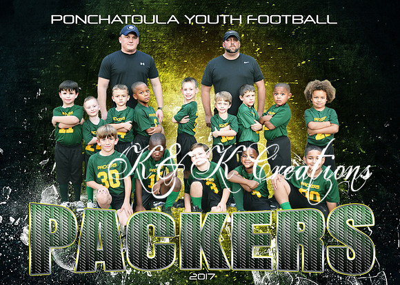 5X7 PACKERS FOOTBALL PYF 2017