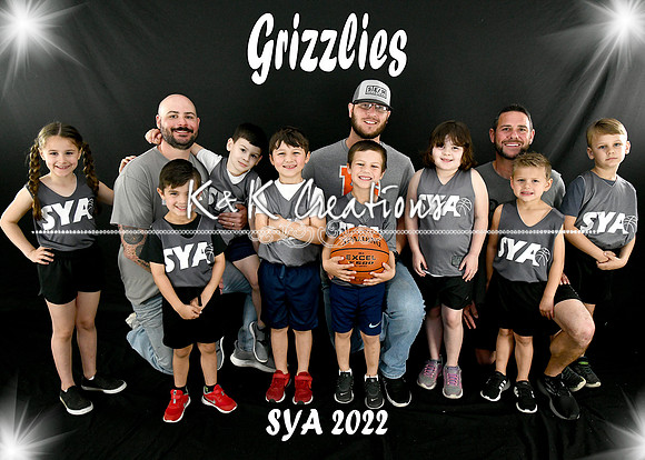 5x7 Team 11 Grizzlies
