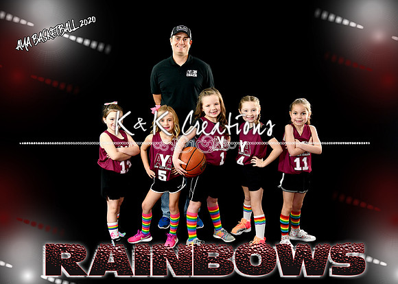 5X7 4-5-6 GIRLS TEAM4 RAINBOWS