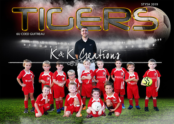 5x7 6U Gutreau Tigers Team
