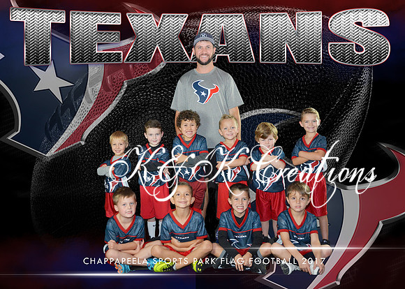 5X7 TEXANS TEAM 4-5 YEAR OLDS
