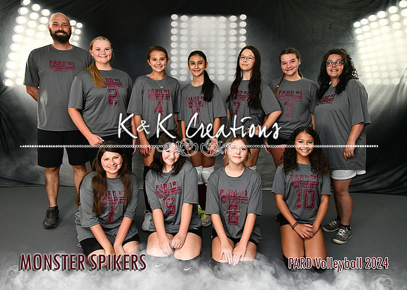 5X7 MONSTER SPIKERS TEAM