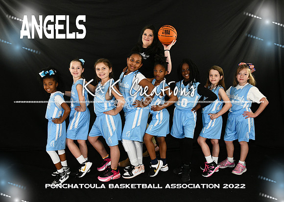 5X7 7-8 GIRLS ANGELS TEAM