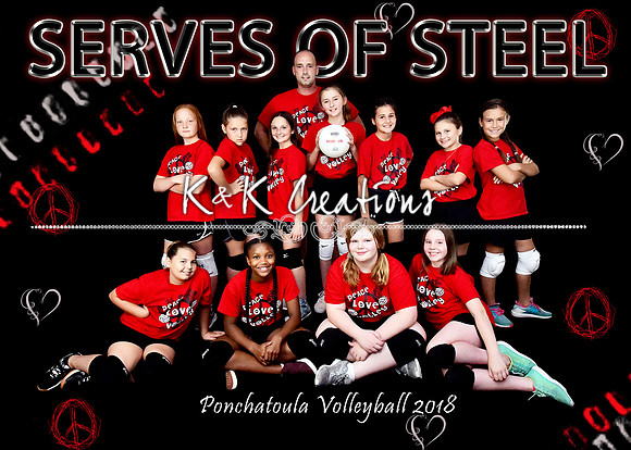 5X7 SERVES OF STEEL TEAM
