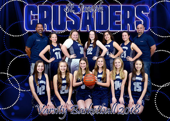 COACHES 5X7 SJS GIRLS VARSITY BASKETBALL 2018