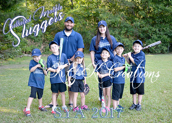 5x7 SLUGGERS TBALL TEAM