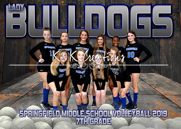 5x7 sms 7th grade volleyball 2019 team