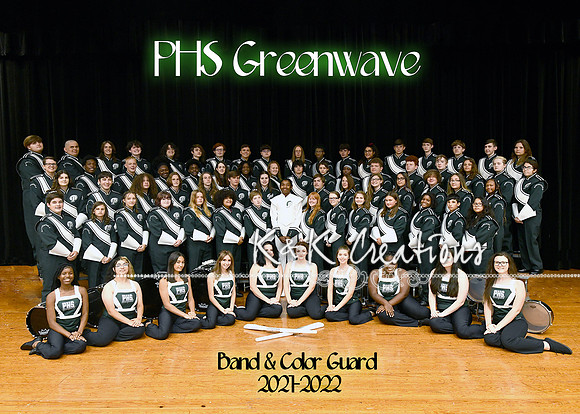 5x7 band and color guard group