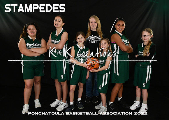 5X7 9-11GIRLS STAMPEDES TEAM