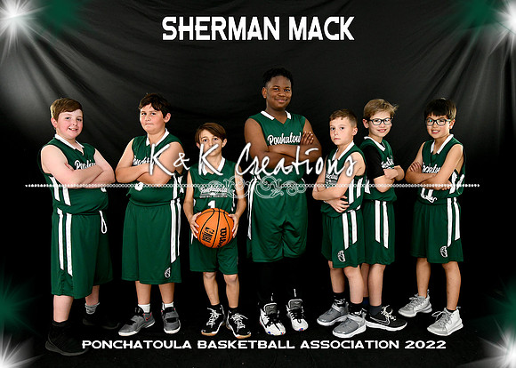 5x7 9-10 boys SHERMAN MACK team
