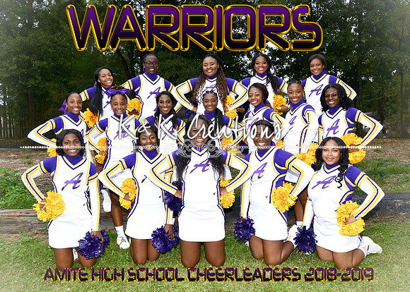 5X7 AMITE HIGH SCHOOL CHEERLEADERS