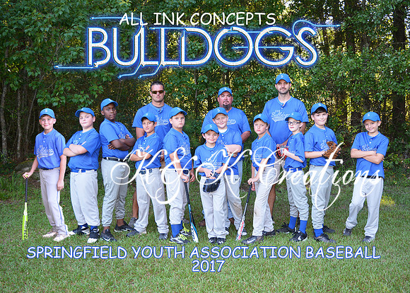 5X7 ALL INK CONCEPTS BULLDOGS