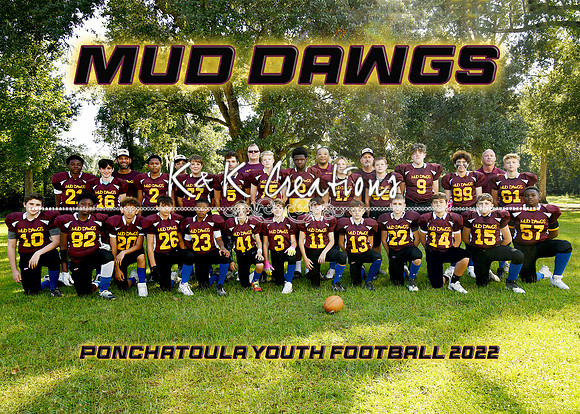 5x7 MUD DAWGS TEAM