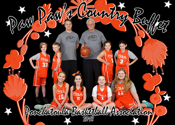 5X7 PAW PAWS COUNTRY BUFFET 9-11G TEAM