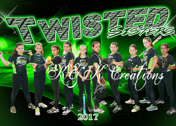 5x7 Twisted Sisters Team
