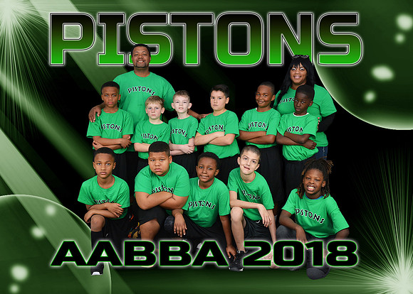 5X7 PISTONS  AABBA 2018 TEAM