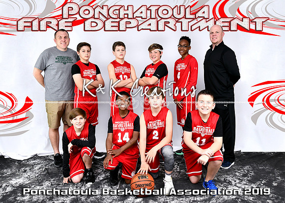 5X7 Boys 11-12 PONCHY FIRE DEPT TEAM