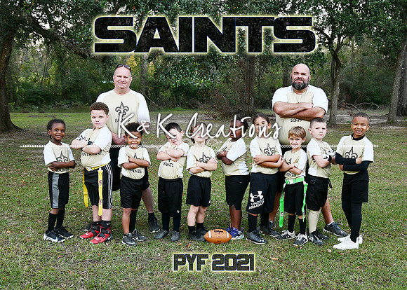 5X7 FLAG SAINTS FOOTBALL TEAM