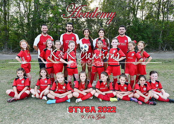 5x7 girls academy team