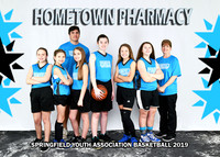 5x7 11 girls Matt HOMETOWN PHARMACY TEAM