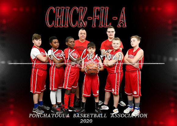 5X7 11-12 BOYS CHICK FIL A TEAM