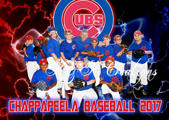 5X7 CUBS TEAM 9-10 BOYS
