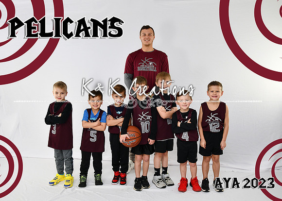 5X7 PELICANS B4-6 DON WALL TEAM