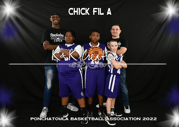 5x7 11-12 boys CHICKFIL A team