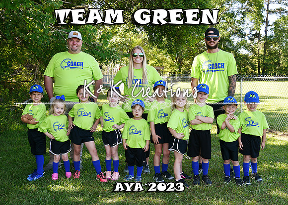 5X7 TEAM GREEN
