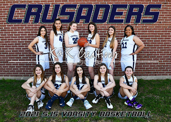 5x7 sjs girls basketball varsity team