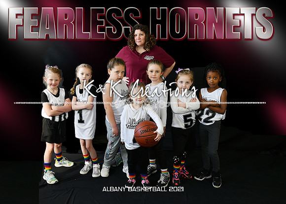 5X7 GIRLS4-5-6 FEARLESS HORNETS TEAM