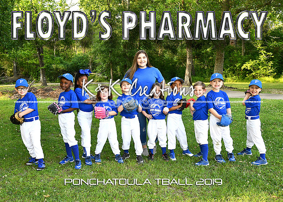 5x7 tball floyds pharmacy team
