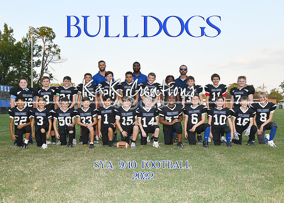 5X7  9-10 FOOTBALL TEAM