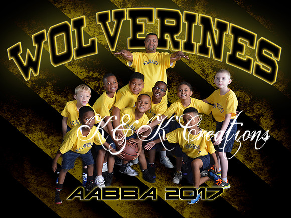 5X7 WOLVERINES TEAM