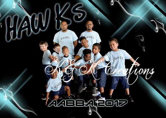 5X7 HAWKS TEAM AABBA 2017
