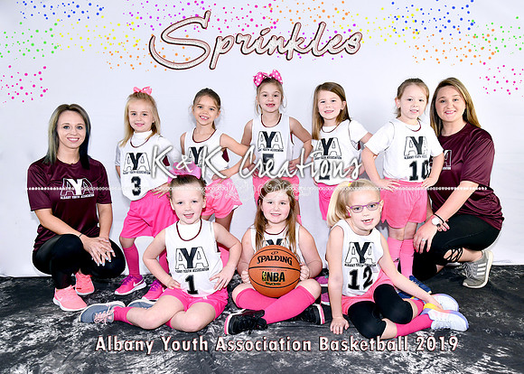 5x7 4-5-6 Girls SPRINKLES Team